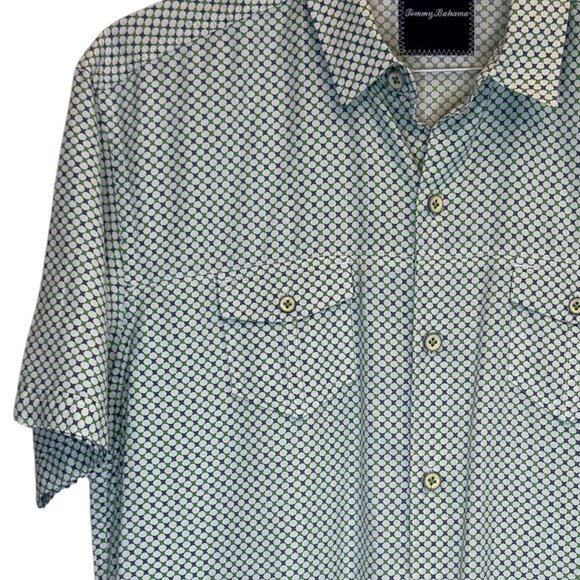 Tommy Bahama Mens Button Down Short Sleeve Shirt - Size Medium - Picture 4 of 7